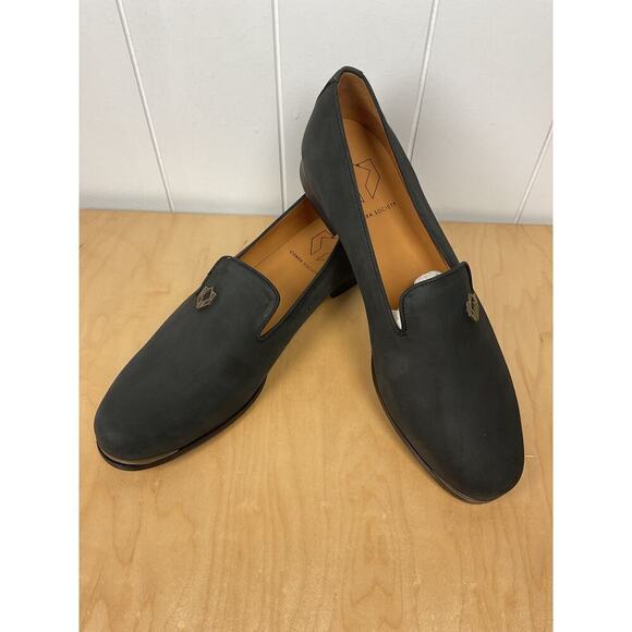 Cobra Society Black Nubuck Leather Loafer Womens Slip On Shoes Size 11 - Picture 7 of 8